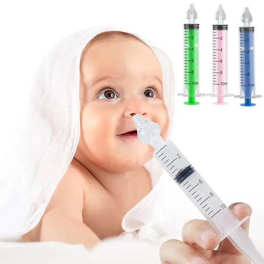 Silicone Baby Nasal Aspirator Syringe Baby Nose Cleaner Kids Rhinitis Nasal Washer Reusable Nasal Irrigator Washing for Children